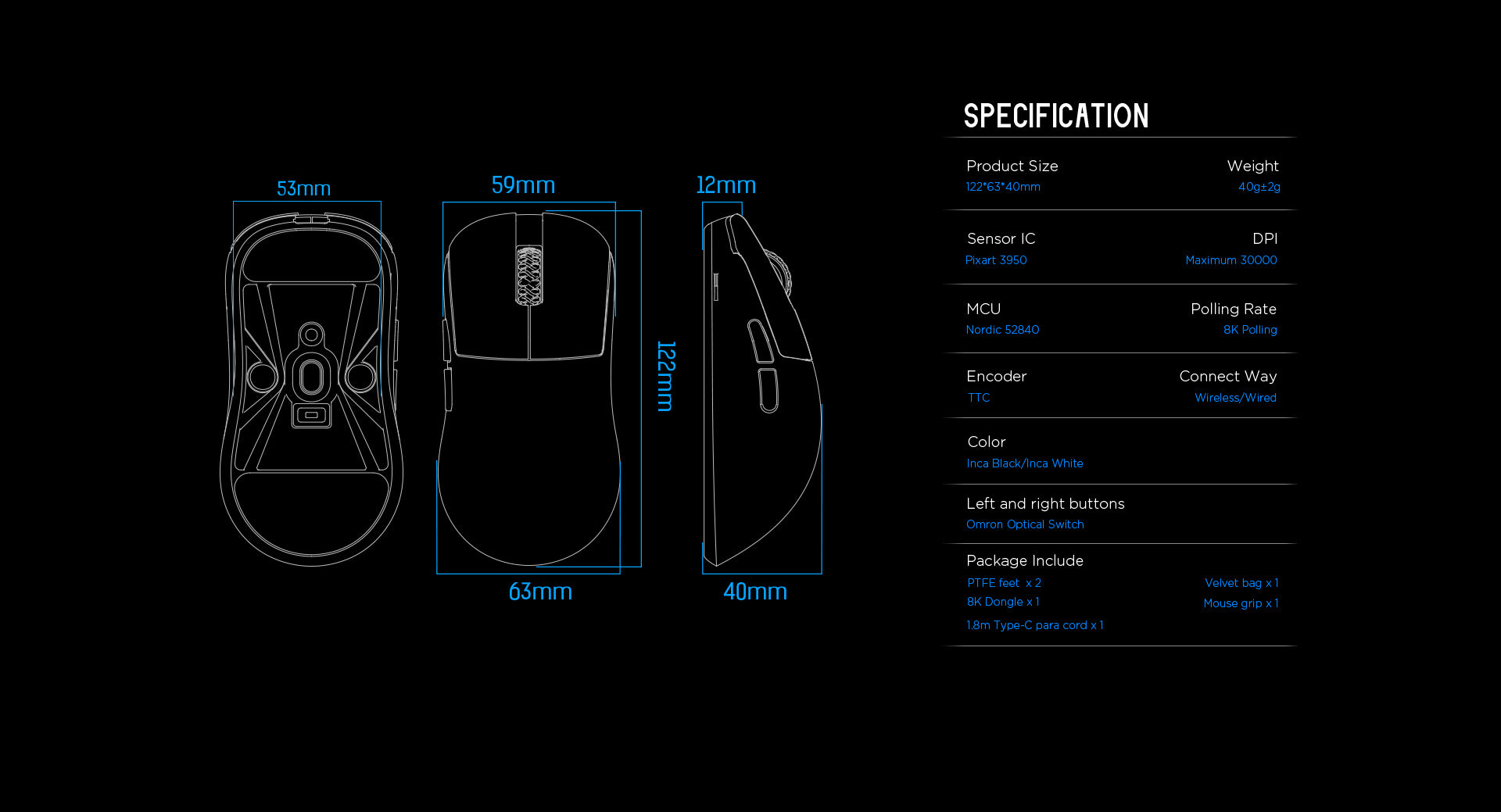Lamzu Inca Wireless Gaming Mouse