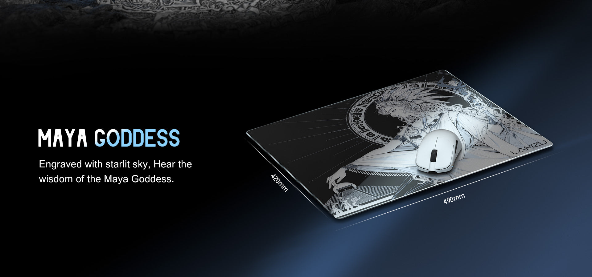 LAMZU MAYA Glass Mousepad